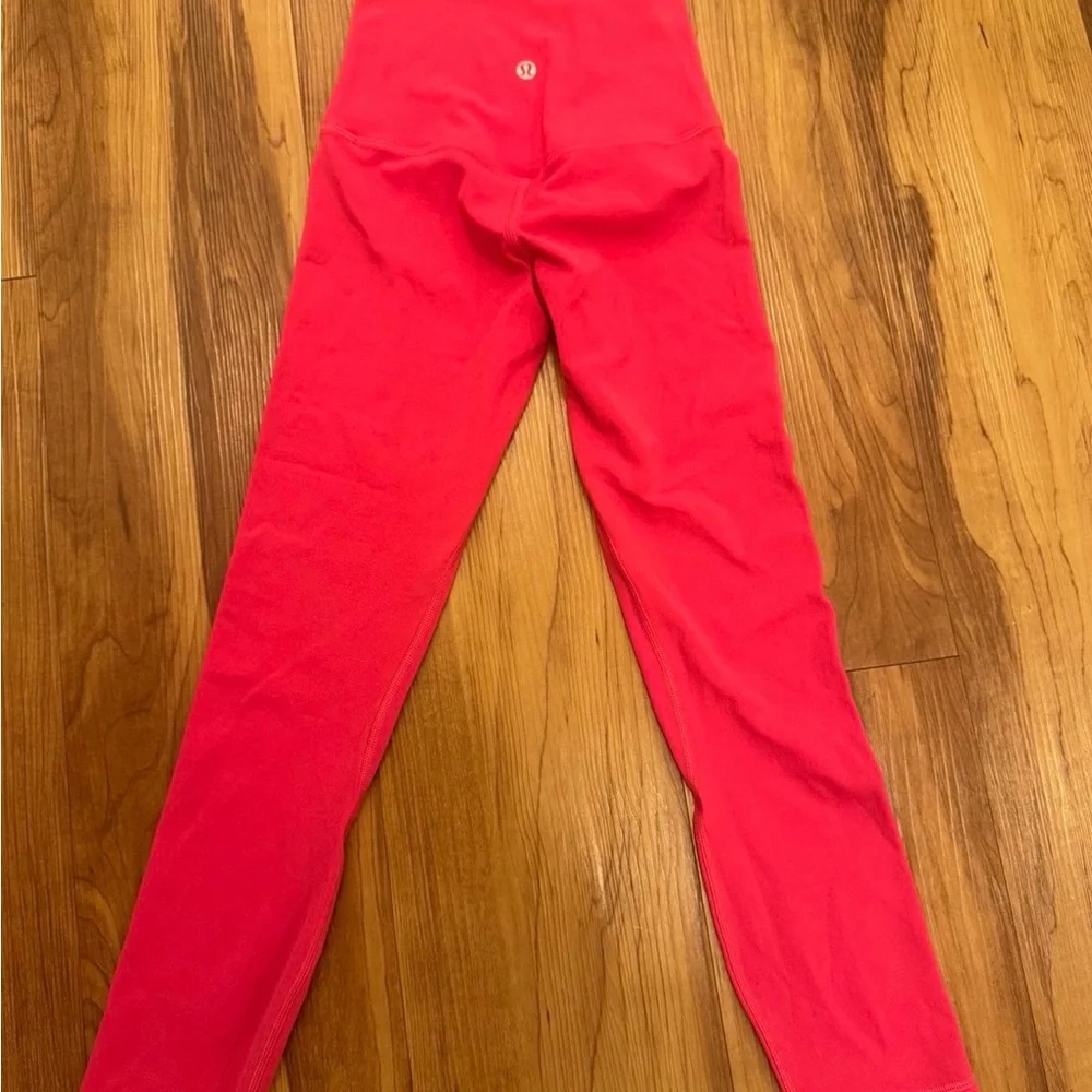 Lulu Lemon Align leggings. Bright Pink. Like New. - Picture 2 of 4